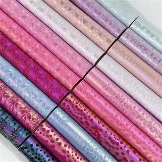 Okrúhla vodná voda v trávniku faux koža syntetická kožená tkanina pre domácich majstrov