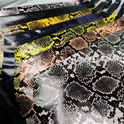 Hadový vzor pre bundu 2 -Way Stretch Pu Leather Last Faux kožené kožené balenie